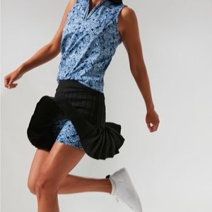 Tnuck Sport Black and Hydrangea 15 inch Williams Tennis/Golf Skirt
